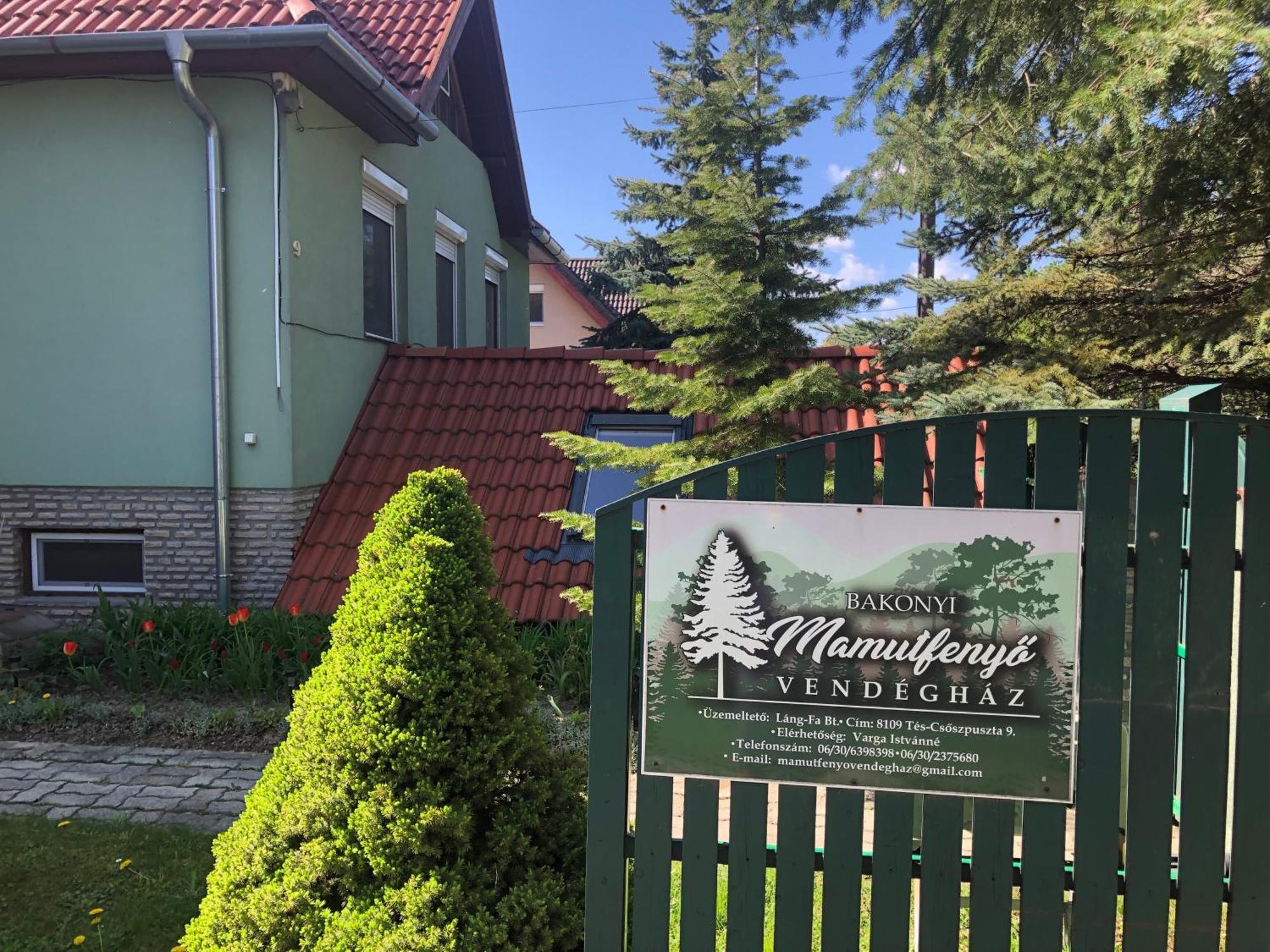Bakonyi Mamutfenyo Vendeghaz Apartment Tés Exterior foto